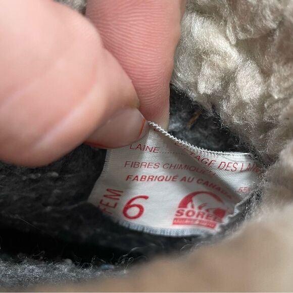 Sorel Beige Leather Insulated Waterproof Winter Boots - Picture 8 of 8